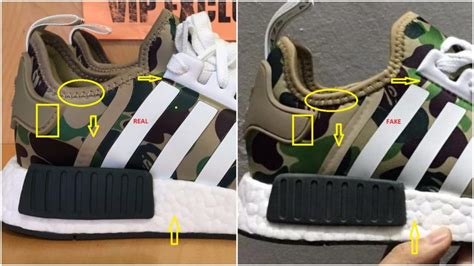 adidas nmd bape fake|how to identify nmd shoes.